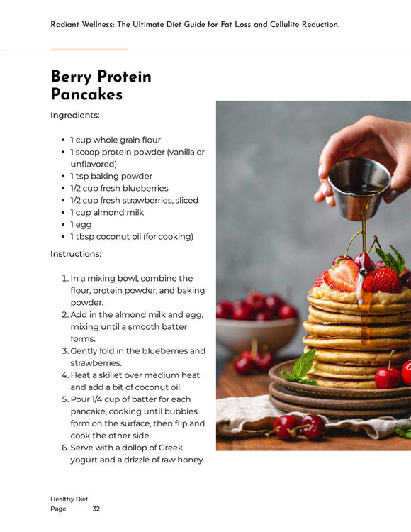 Radiant Wellness: The Ultimate Diet Guide for Fat Loss and Cellulite Reduction